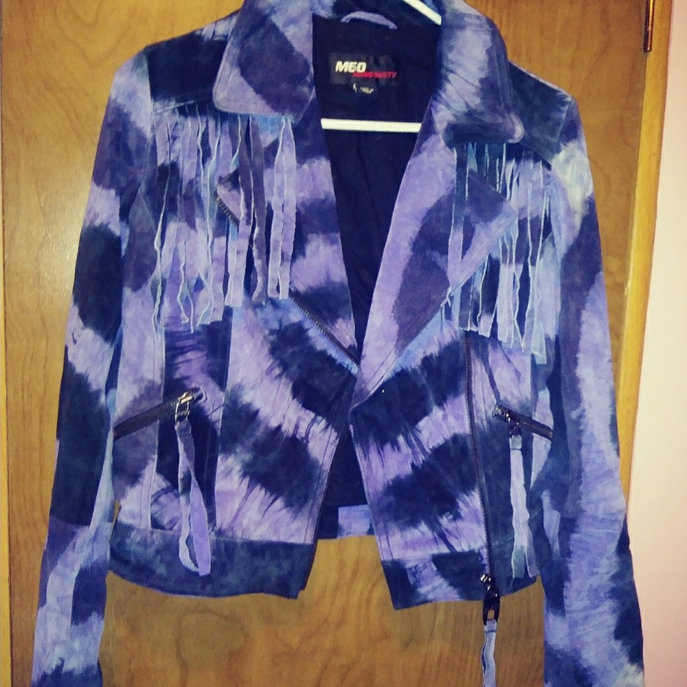 Authentic Miss Sixty Fringe Tie Dye Jacket